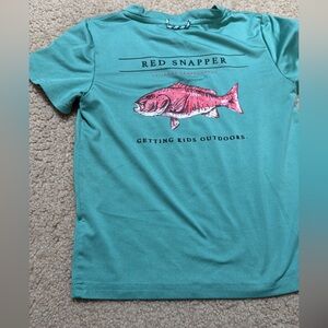 Red Snapper Kids Short Sleeve Tee - Teal